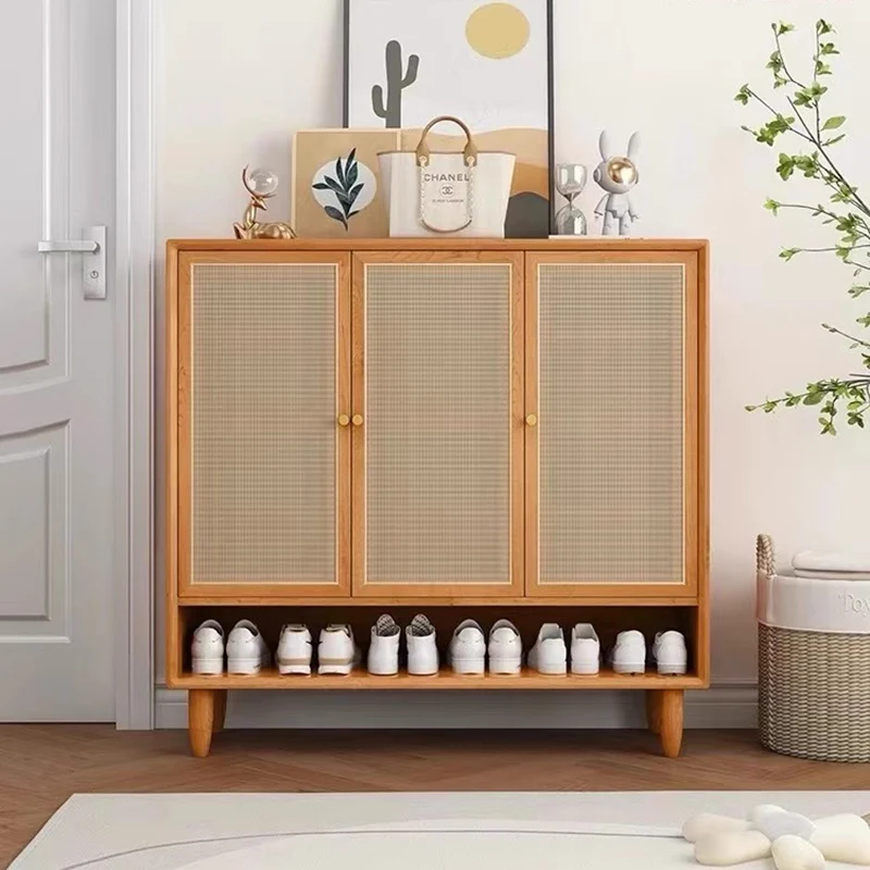 

Shelf Mobile Shoe Cabinets Solid Wood Storage Retro Living Room Shoe Cabinets Organizers Scarpiera Salvaspazio Closets Armables
