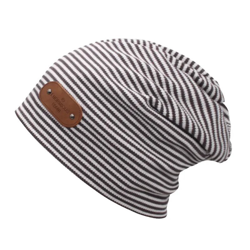 

Men's Beanies Autumn Skullies Breathable Women Knitted Hats For Girls Gorros Baggy Soft Bonnet Unisex Beanie Hat Brimless Caps