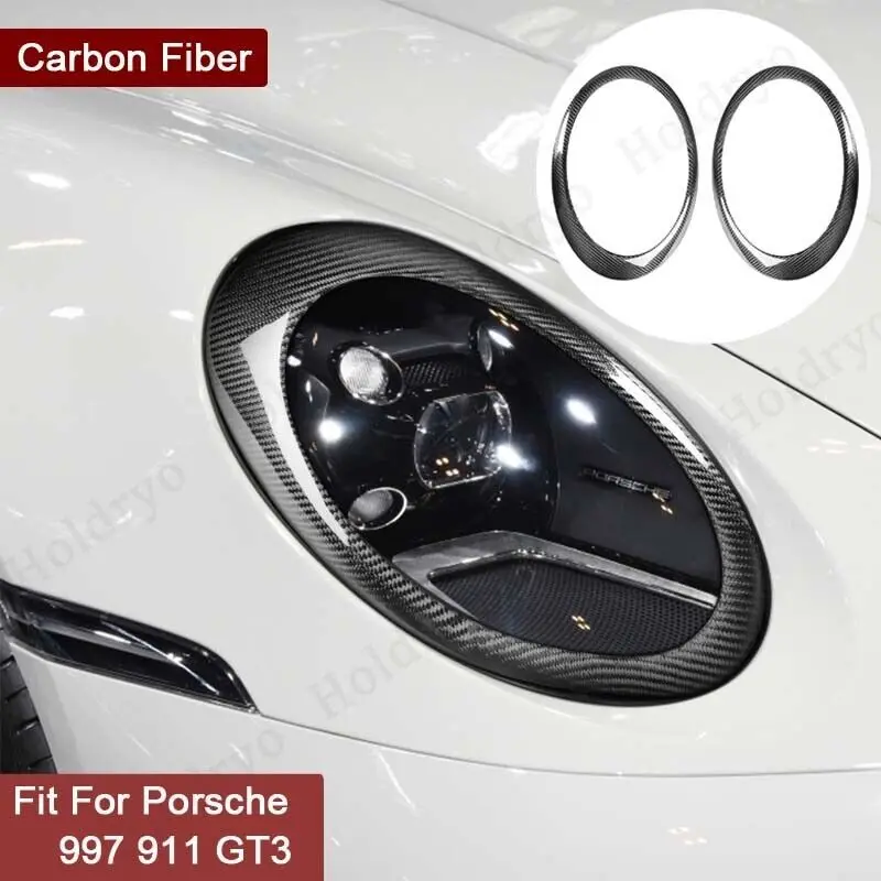 

Carbon Fiber Front Hood Turn Signal Light Trim Light Lamp For Porsche 997 911 GT3