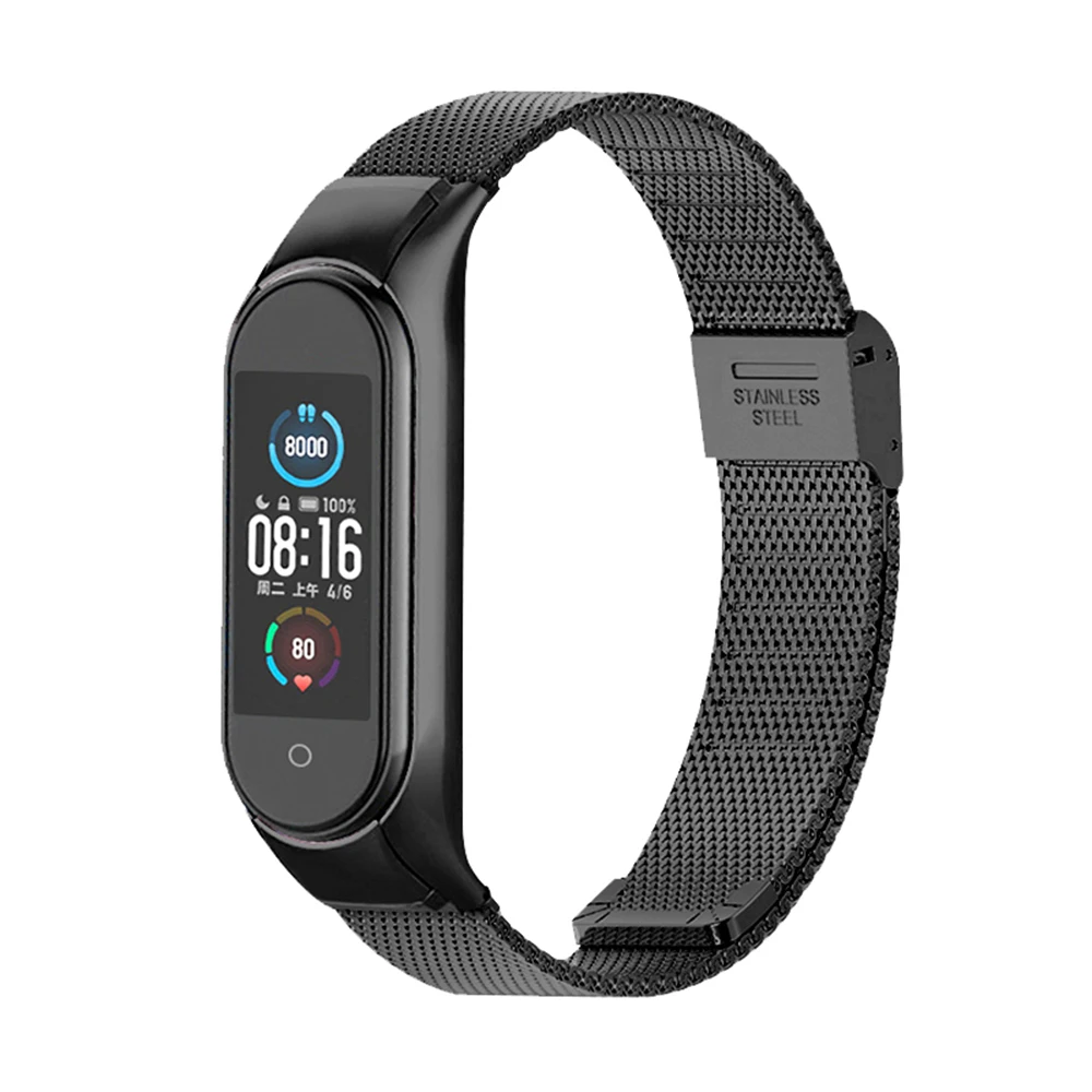 Металлический ремешок для Xiaomi mi Band 6 5 4 3 Безвинтовой наручных часов сменный