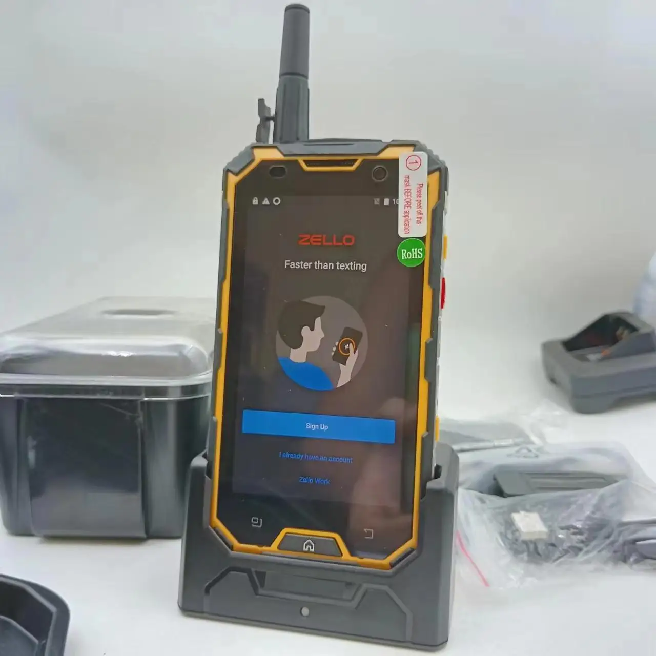 Zello Walkie talkie IP68 UHF 400-470mhz phone 4