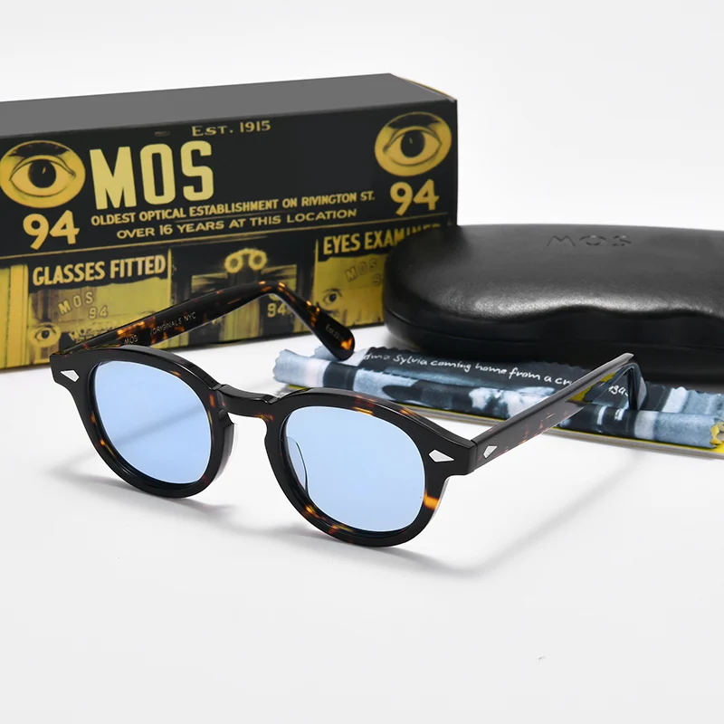 Johnny Depp Polarized Sunglasses Man Round Lemtosh Sun Glasses Woman Luxury Brand Vintage Acetate Frame Night Vision Goggles night vision sunglasses,night vision glasses