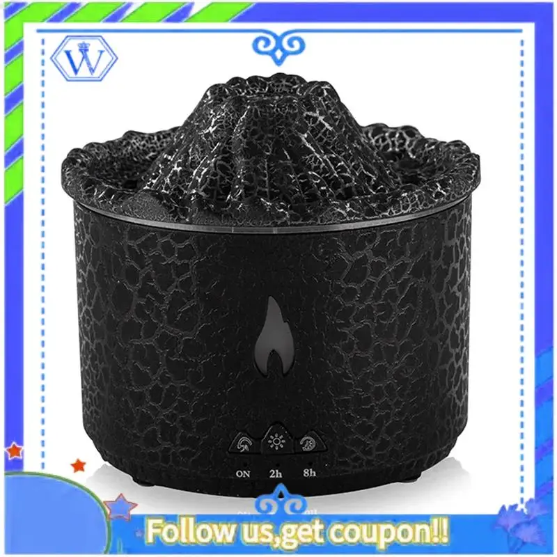 Easy To Use Flame Full Of Cracks Small Volcano Household Sprayer Fragrance Machine Silent Aroma Deodorizer