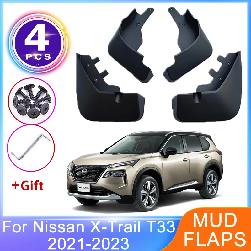 4x Front Rear Mudguards For Nissan X-Trail XTrail Rogue T33 2021