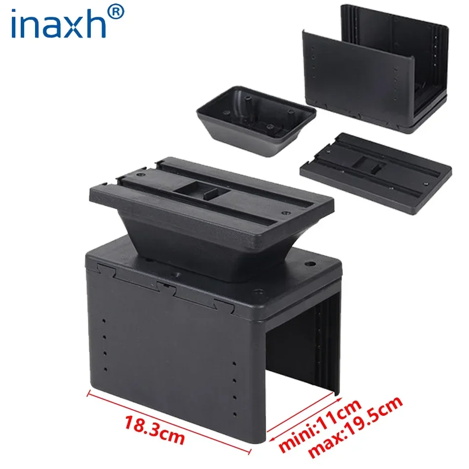 Car Armrest Box Universal Car Armrest Universal Model Armrest Box Central Storage Box Dedicated Cup Holder Retrofit parts Interior Accessories