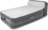 Beam Ultra Plush Inflatable Pillow Top Bed Air Mattress with Headboard, Built-in Internal Electric Pump and Carry Storage Bag, Q 1