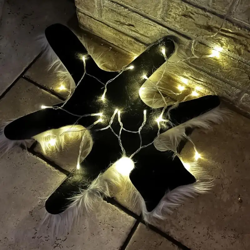 Fried Cat Rug Christmas Decor Cat Area Rug LED Light Funny Christmas warm Lights Decoration Aunt Fried Pussycat For Bedroom