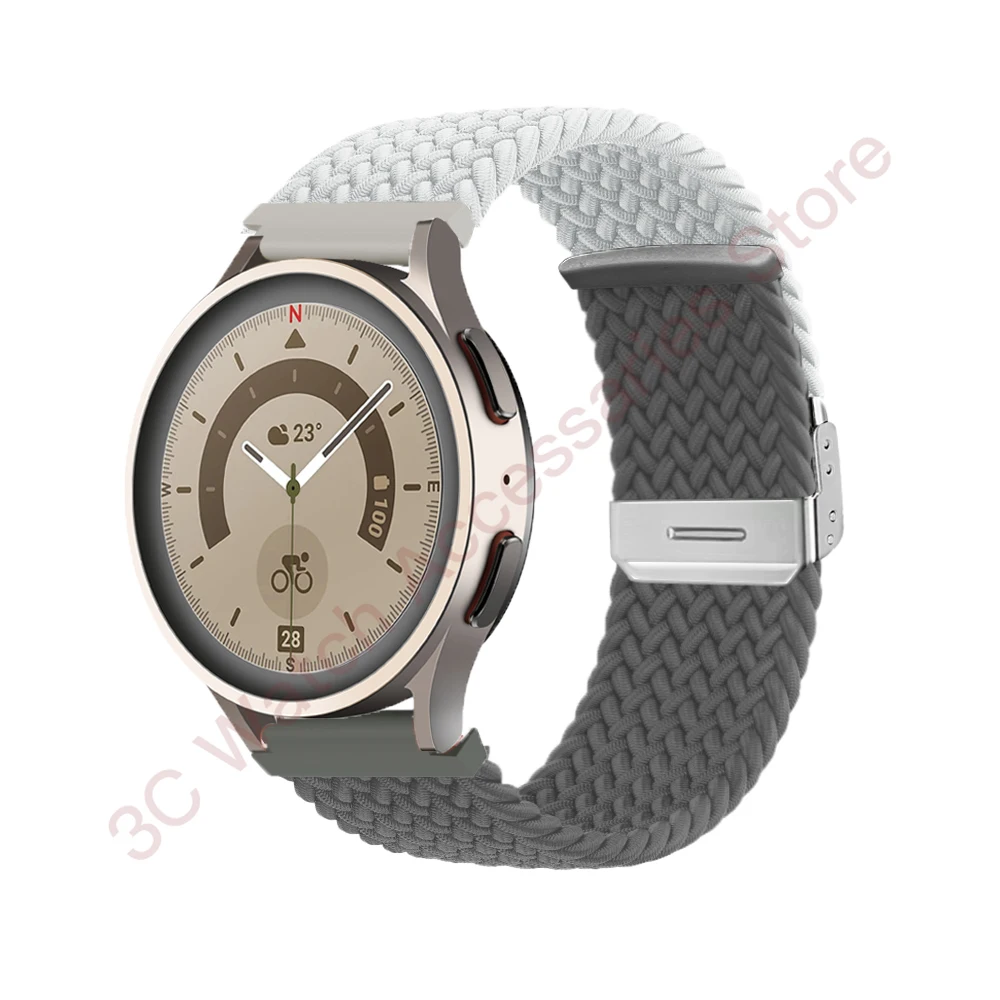 Braided Solo Loop Bracelet Strap - Universal Fit for Smartwatches (18mm, 20mm, 22mm)