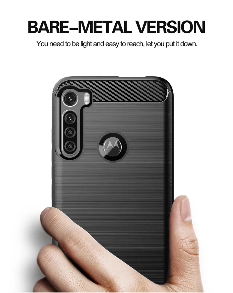 Luxury Carbon Fiber Shockproof Silicone Protective Case