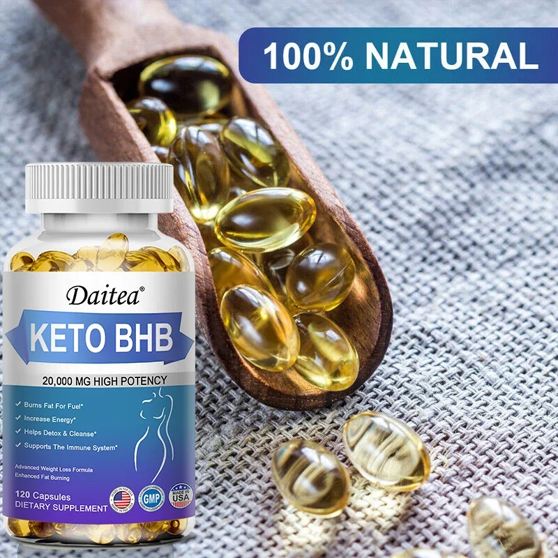 KETO BHB ACV Capsules 2000 mg Pure Keto Fat Burner, Increase Energy and Activity, Weight Management