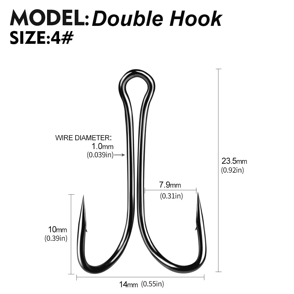 Carbon Steel Fishing Hooks, Carbon Steel Duple Hook, Double Hooks Fishing