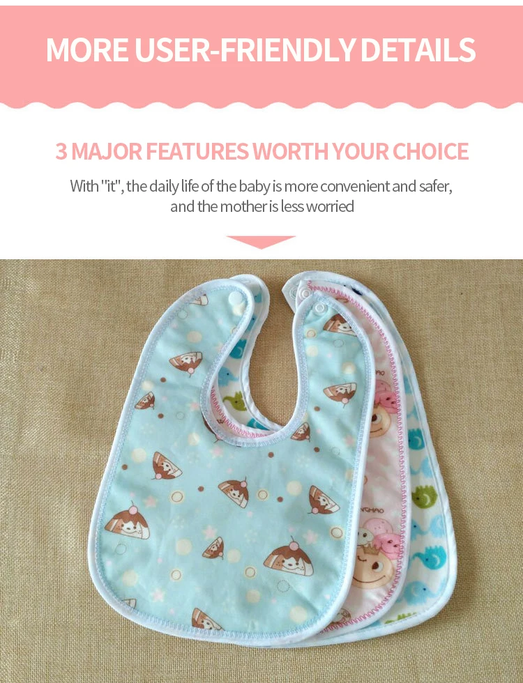 3/1Pcs Newborn Baby Bibs Waterproof Baby Feeding Drool Bib Infants Soft Cotton Burp Cloth Kids Accessories Set 0-12 Months Children's Finger Toothbrush