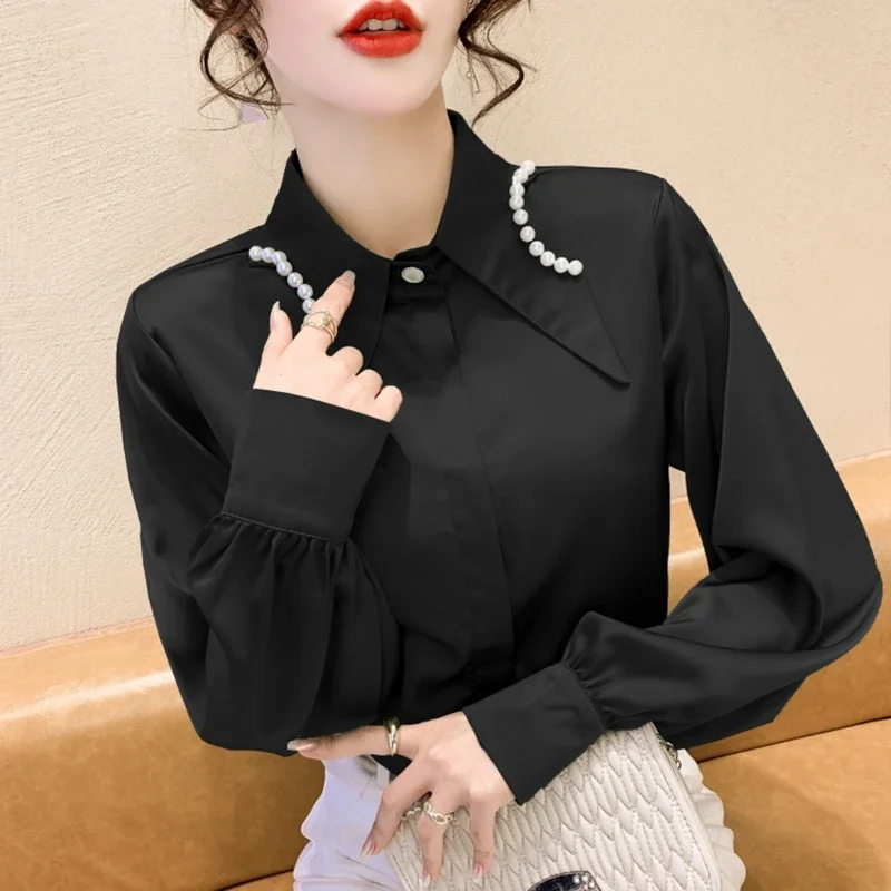 black tops with chiffon sleeves