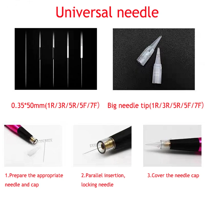 Tattoo Kit Permanent Eyebrow Machine Demografo PMU Pen Swiss Motor for Microblading Universal Needle