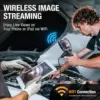 Teslong TF600 6” IPS Screen 6.5mm dual lens 360 Articulating Borescope with 4-Way Joystick Articulation WIFI 6