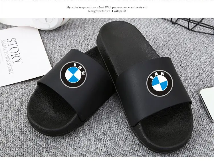 New BMW men's and women's multi-purpose slip-on anti-slip slippers - ideal for both home use and outings, fashionable slippers