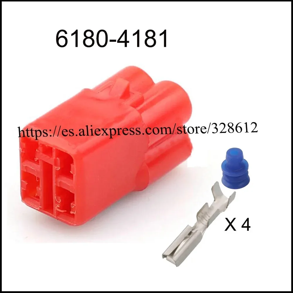 Terminal Impermeável do Conector do Cabo do Carro Plugue Automotivo Tomada Fêmea e Masculina Pin 61804181 6187-4441 100set