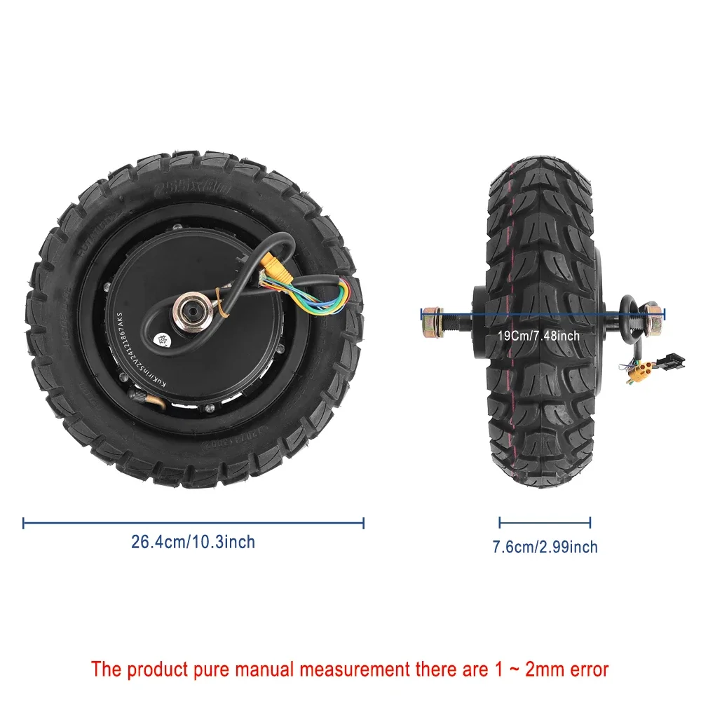 255x80 Wheel Motor Assembly Front/Rear Engine Parts for Kukirin G2 Master Electric Scooter Accessories