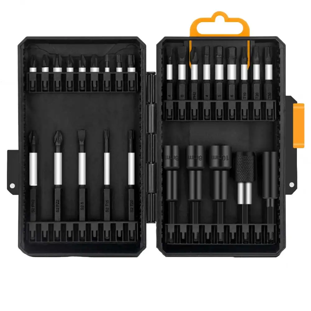 

28pcs Screwdriver Bit Torx Cross Batch Head Connecting Rod Socket For Electric Drill Smartphone Repairing Driver Power Tools