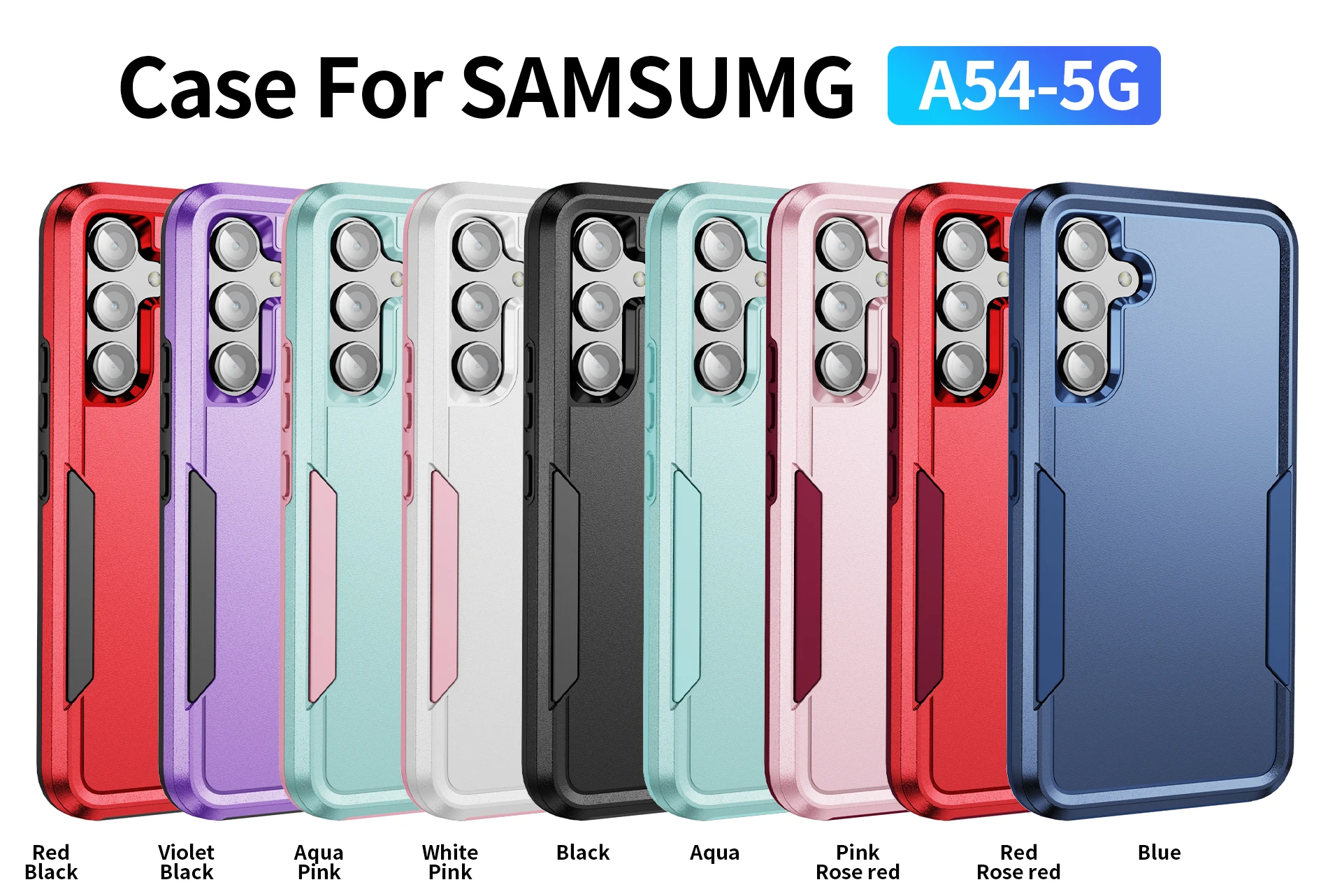 Heavy Duty Armor Shockproof Phone Case - Durable Protective Back Cover