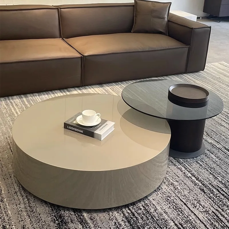 

Modern Tea Nordic Coffee Tables Center Round Wooden Hotel Coffee Tables Hallway Stoliki Kawowe Living Room Furniture YQ50CT