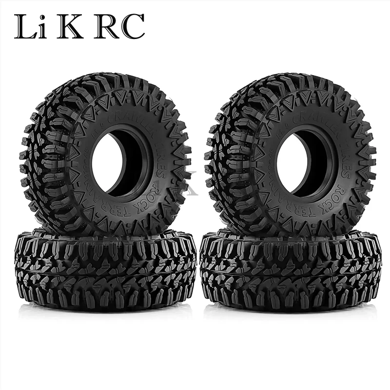 

4PCS 110MM 1.9" Rubber Tyre / Wheel Tires for 1:10 RC Rock Crawler Axial SCX10 90046 90047 AXI03007 Tamiya CC01 D90 D110 TF2