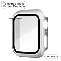 Boîtier en verre trempé HD pour Apple Watch 38mm 40mm 41mm 42mm 44mm 45mm 46mm, housse de protection d'écran pour iWatch 10 8 7 9 6 5 4 3 2 3