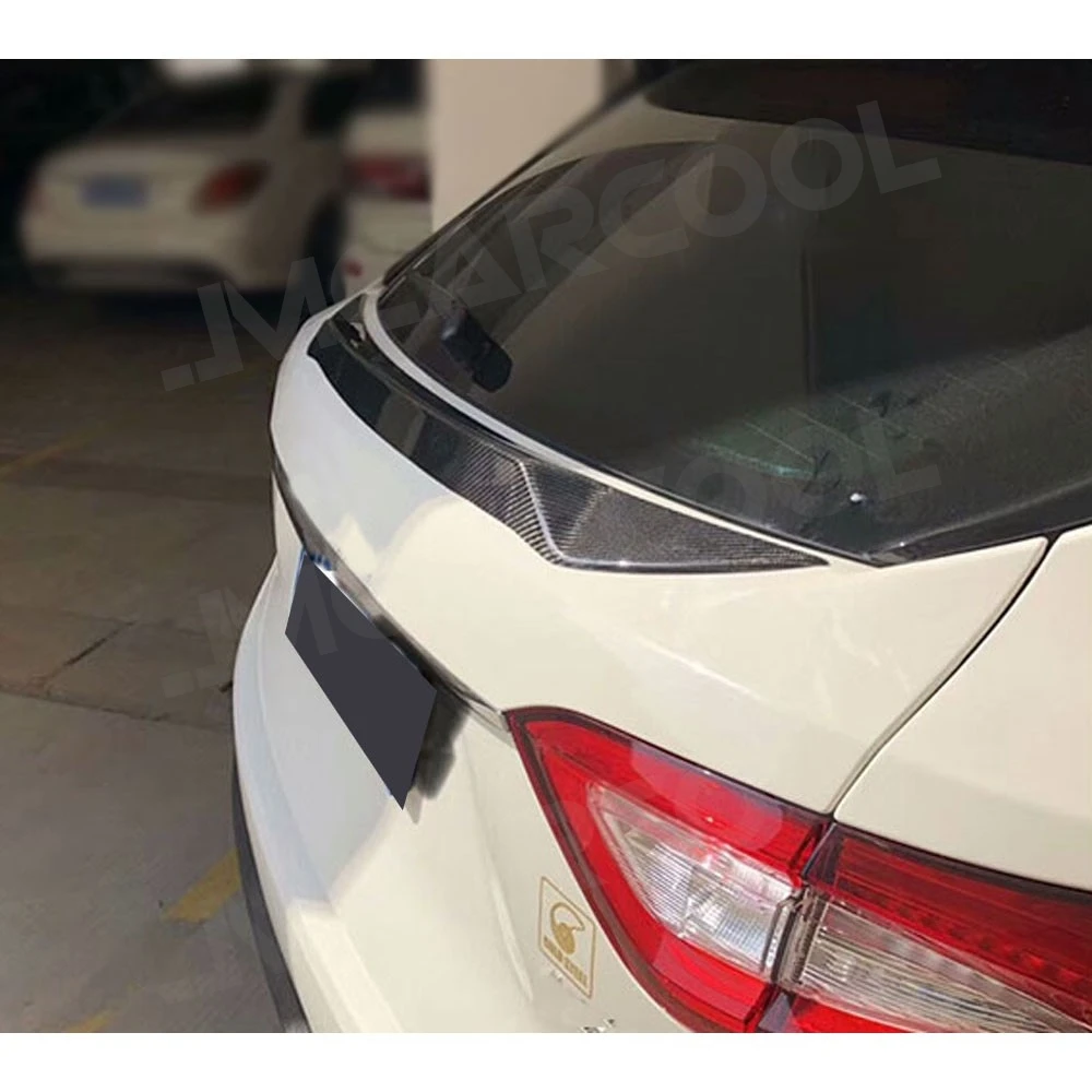 Per Maserati Levante S Sport Spoiler 2016-2018 In Fibra di Carbonio Spoiler Posteriore Boot Ali Centali FRP bagagliaio Trim adesivo Car Styling - Image 5