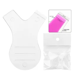 10-Piece Reusable Eyelash Brush and Curler Set (Transparent)