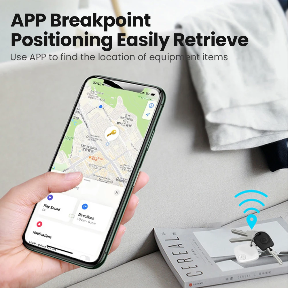 Bluetooth Tracker AVATTO Mini Tracking Device Air Tag Key Child Finder Pet Location Smart Bluetooth Car Pet Vehicle Important Items Lost Tracker