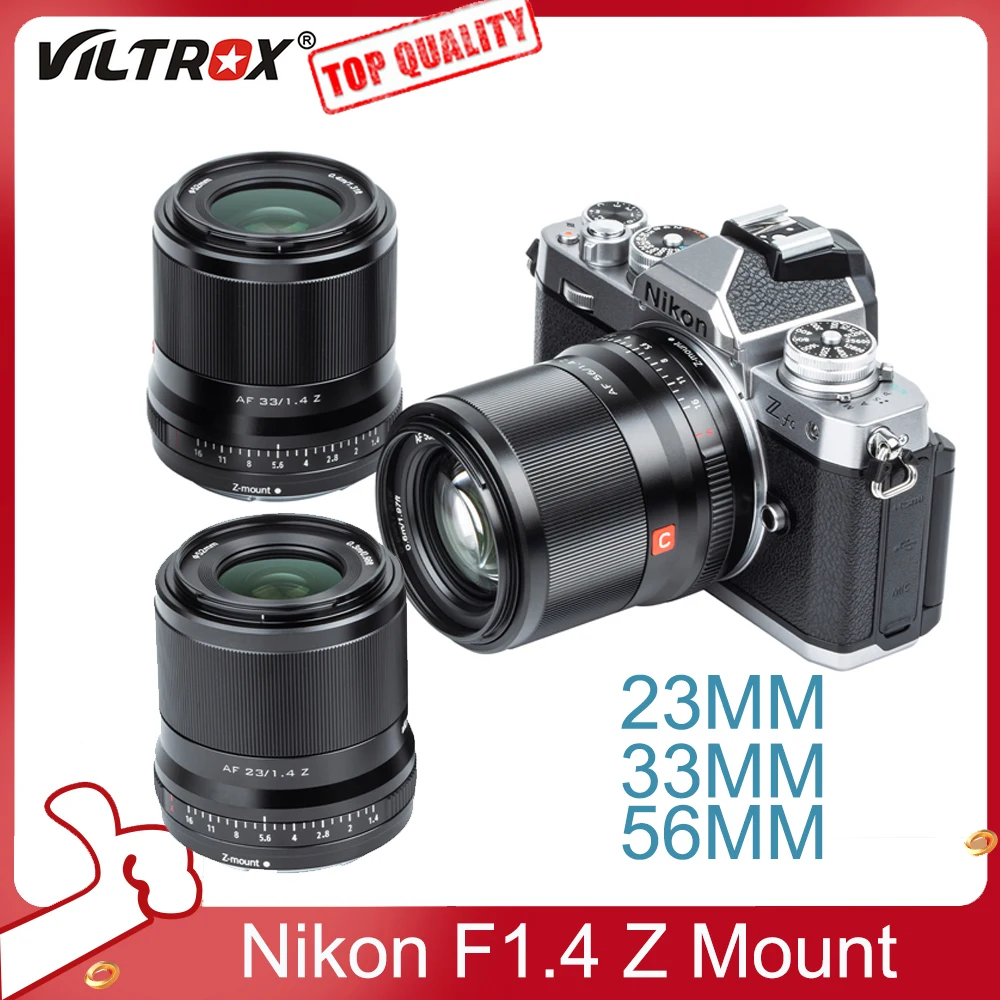 Viltrox 23/33/56 Millimetri F1.4 Messa A Fuoco Automatica Grande Apertura Ritratto Lens Wide Angle Lens Aps-C Per Nikon Z Montaggio Obiettivo Di Macch