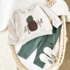 Spring Autumn Baby Hoodie Sets Boy Infant Pullover and Pants 2Pcs Girl Toddler Sweatshirt Suit Baby Clothes Kid's Outfit 0-3Y 4