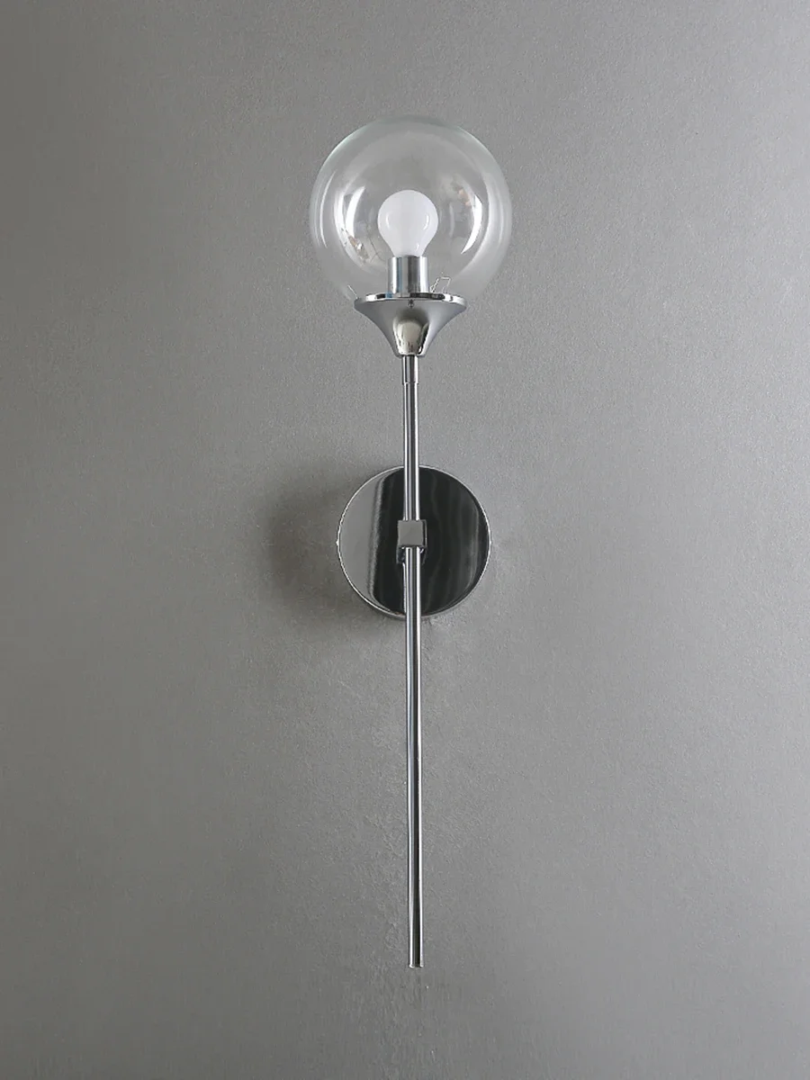 Description Picture 2 of itemModern Glass Ball Wall Lamps Nordic Creative Golden Chrome Lighting Fixtures E14/E27 Living Room Kitchen Decoration Wall Lights