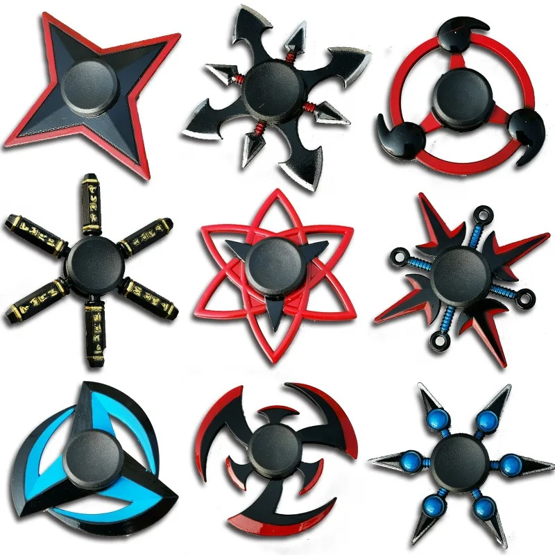 Naruto Ninja Shuriken Fidget Spinner Zinc Alloy Stress Relief Toy