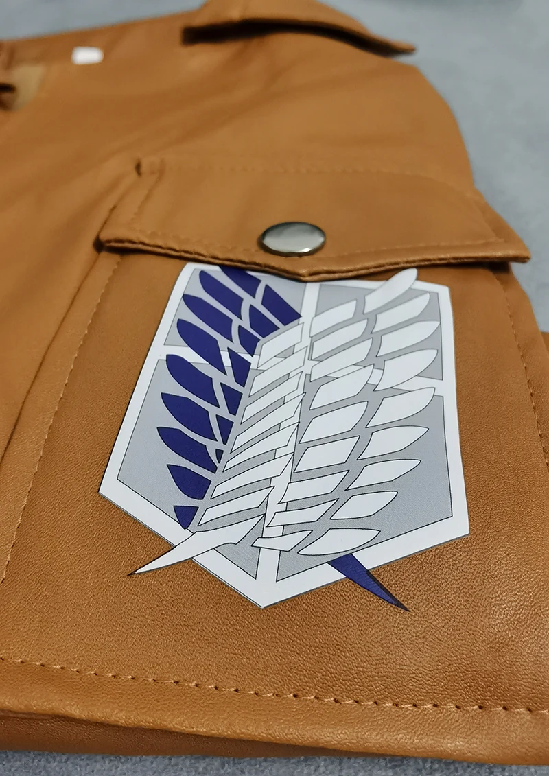 Attack on Titan Eren Jaeger Survey Corps Leather Jacket Cosplay Costume