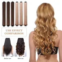 Bigoudis sans chaleur, bandeau boucleur, rouleaux à cheveux sans chaleur, boucles paresseuses avec crochet, tige souple et flexible pour dormir, outils de coiffure 6