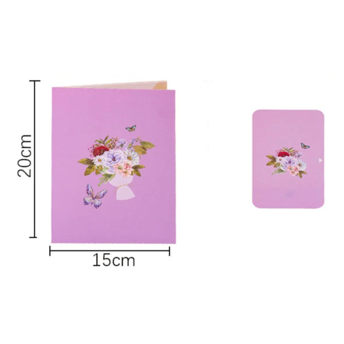 3D Butterfly Pop-Up Greeting Card with Hollow Butterfly Design Foldable Holiday Gift for Blessings Birthday Card Anniversary greeting cards