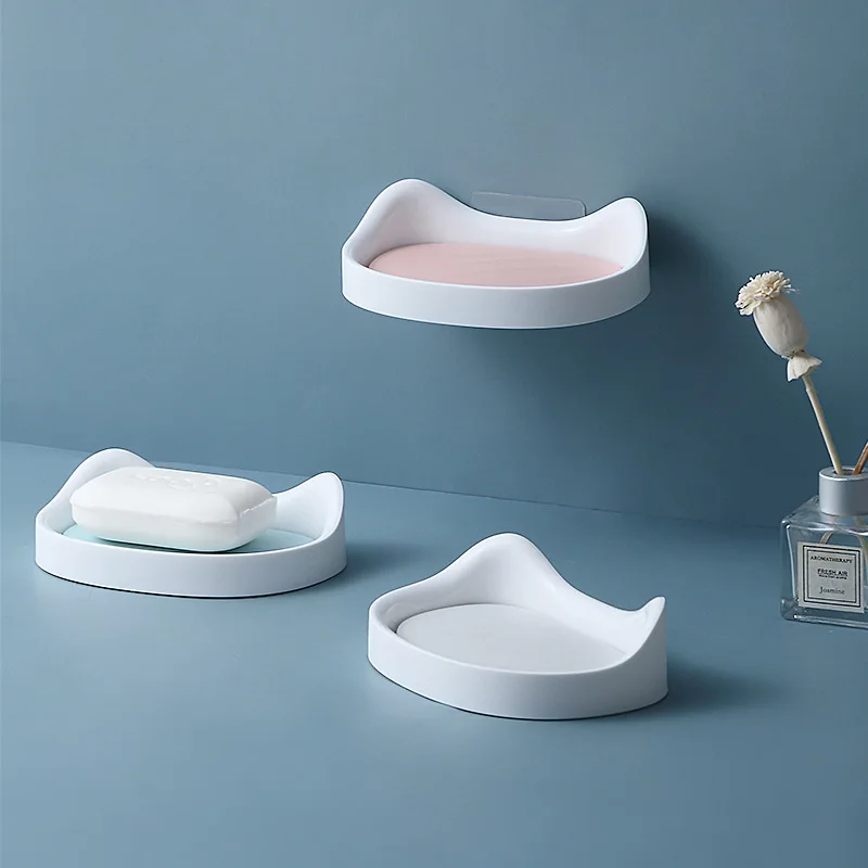 

Cartoon Clouds Shape Soap Box Dish Bathroom Drain Soap Holder Portable Soap Case Storage Kitchen Bathroom Accessories Household