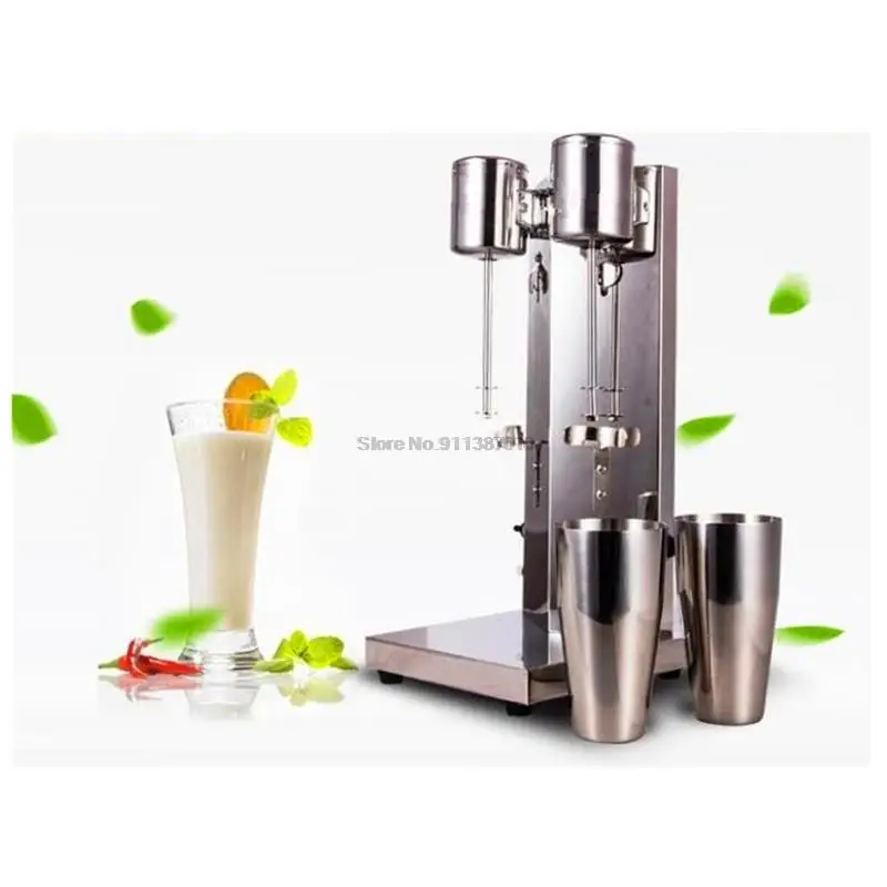 

Milkshake machine stainless steel milk shake maker double head drink mixer milks foam ,milkshake bubble tea machine