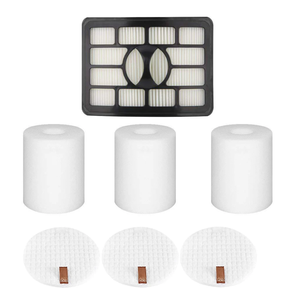 7pcs Vacuum Filter Set Low-noise Filter Washable Reusable Replacement Part Xff500 Xhf500 for Shark NV500 UV560 Filter Set