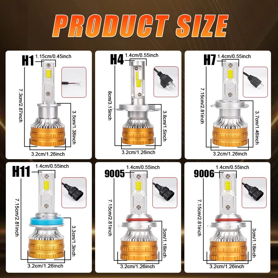 HLXG H4 H7 LED 캔버스 30000LM 300W CSP 자동차 헤드라이트 H1 H11 자동차 전구 9005 9006 HB3 HB4 9012 HIR2 6000K 자동차 안개등 12V 24V