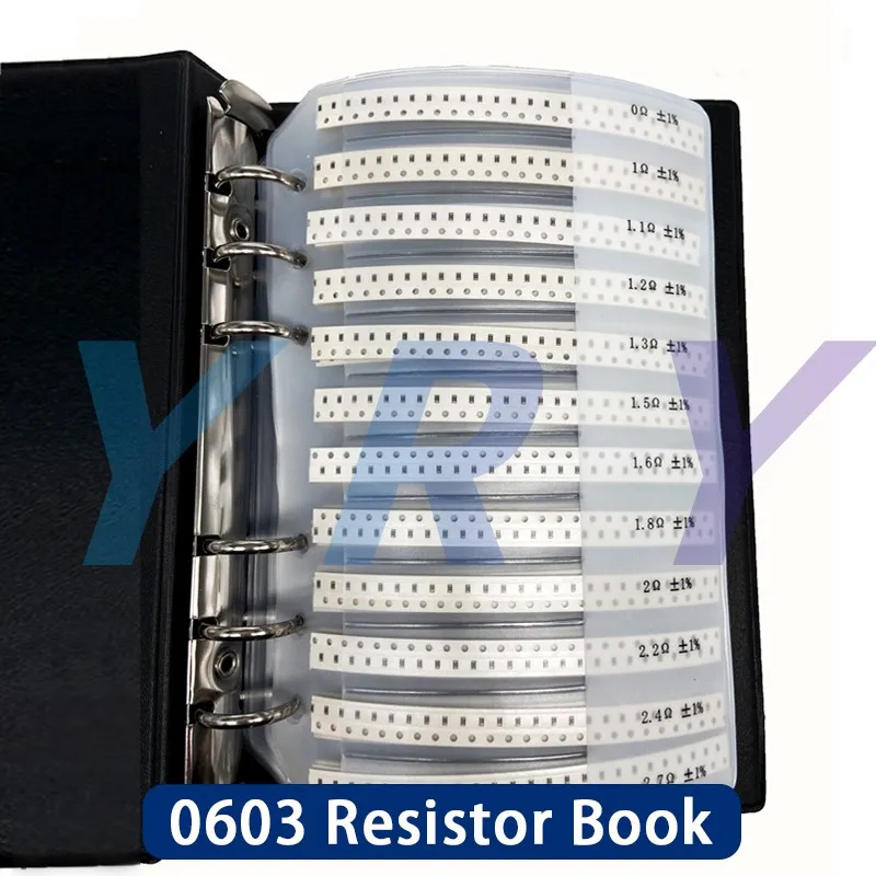 저항기 키트 Smd Book 0805 칩 저항기 분류 키트 0201 0402 0603 1206 1% FR-07 SMT 170 값 0R-10M Smd 샘플 북