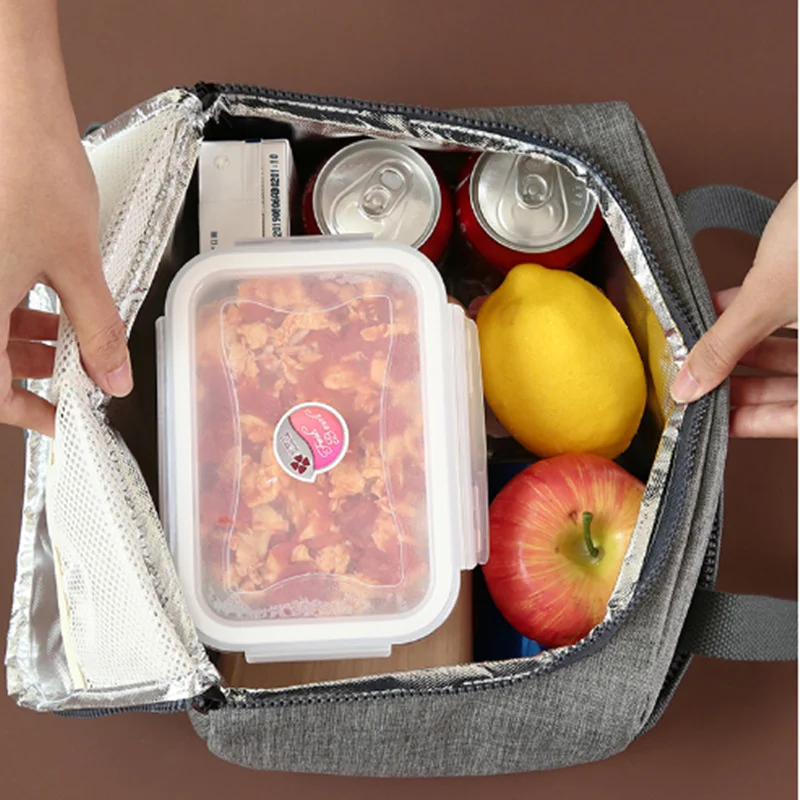 Oxford Cloth Picnic Insulation Bag Large Capacity Cooler Bags Portable Lunch Bag Bento Bag Thermal Ice Pack for School Work