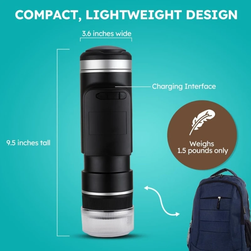 New Household Car USB Portable WirelessElectric Function Coffee Machine CapsulesCoffee Pot for Instant CapsulesCoffee