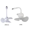 Modern LED Ceiling Fan E27 Base/USB Indoor Ceiling Fan Light Hose Extender Small Ceiling Fan Light for Bedroom Living Room 2