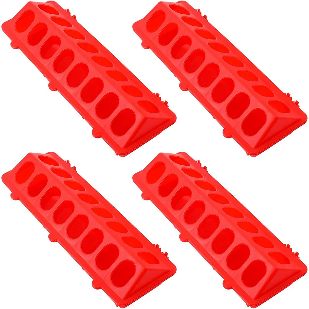 

Plastic Flip Top Bird Small Poultry Feeder for Pigeon Chicken Duckling Quail Feeder Multihole Birds Feeding Dish Dispenser