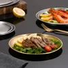 8Pcs Metal Dining Dish Stainless Steel Round Plate Shallow Tray 20/23/26cm BBQ Picnic Camping Food Container Tableware Set 5
