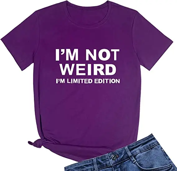 Funny 'I'm Not For Everyone' T-Shirt For Women - Sarcastic Graphic Tee, Purple, Small (Cotton Blend) - View #6