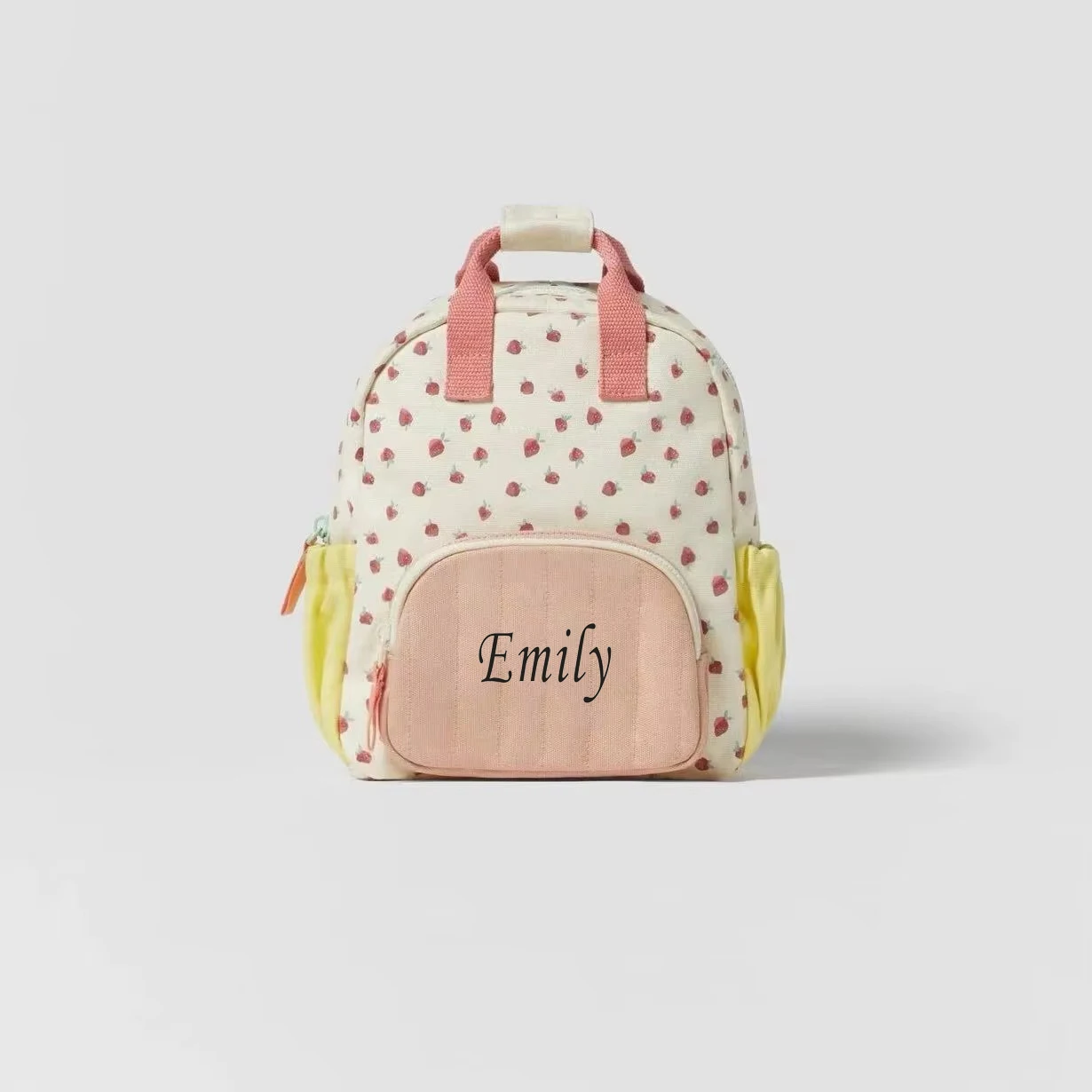 Personalized Printing New Children's Bag, Baby Strawberry Printed Backpack, Backpack, Backpack 1