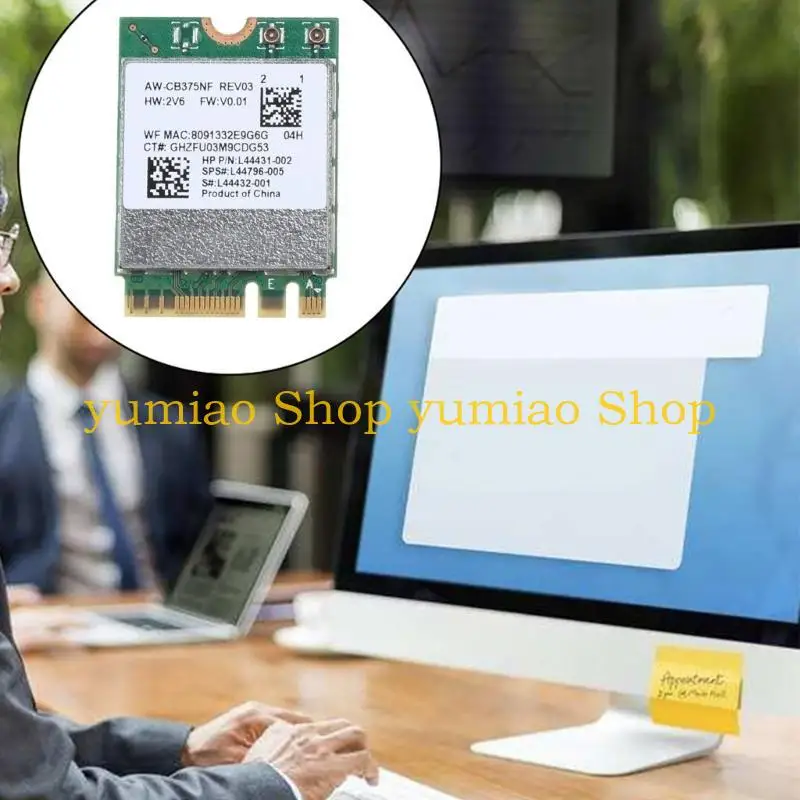 587B 미니 PCIE WiFi 카드 듀얼 밴드 2.4+5G 1200M BT5.1 무선 카드 1200m RTL8822CE